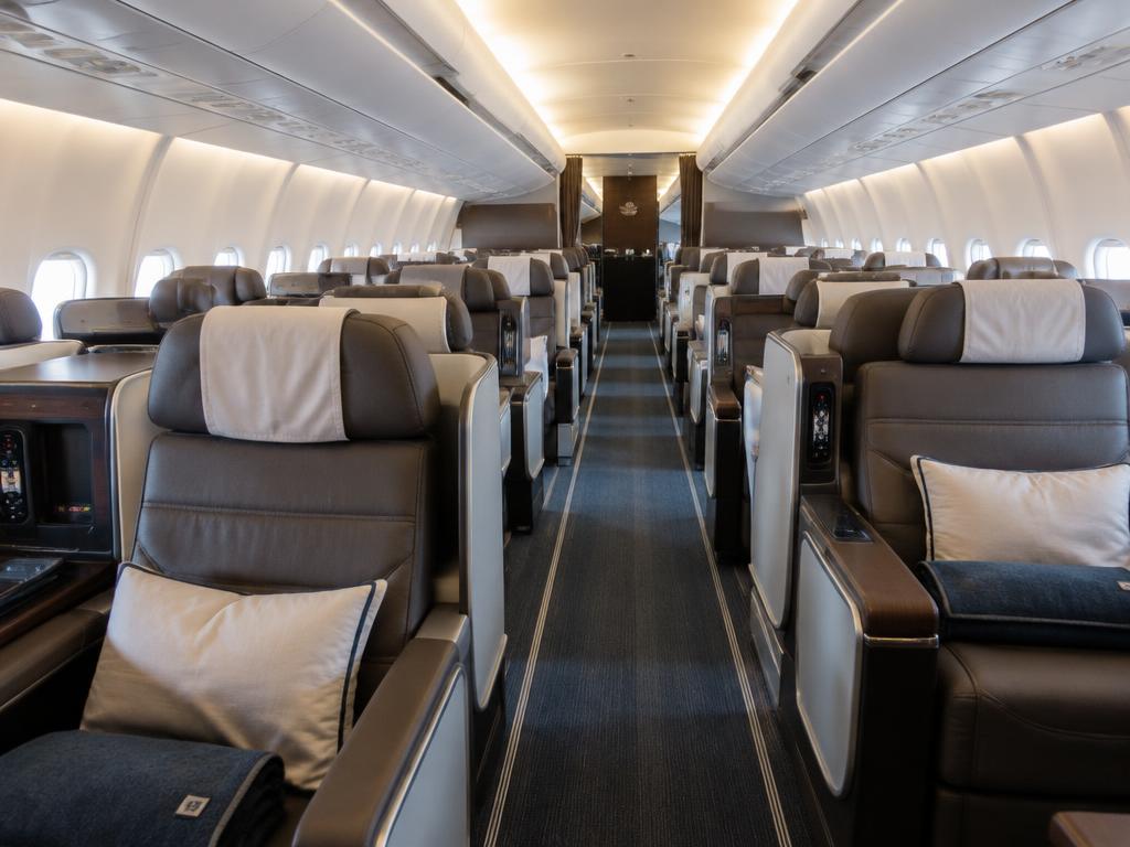 Intérieur d'un avion de ligne, cabine passagers